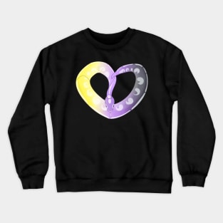 Ball Python Heart (NB Pride Design) Crewneck Sweatshirt